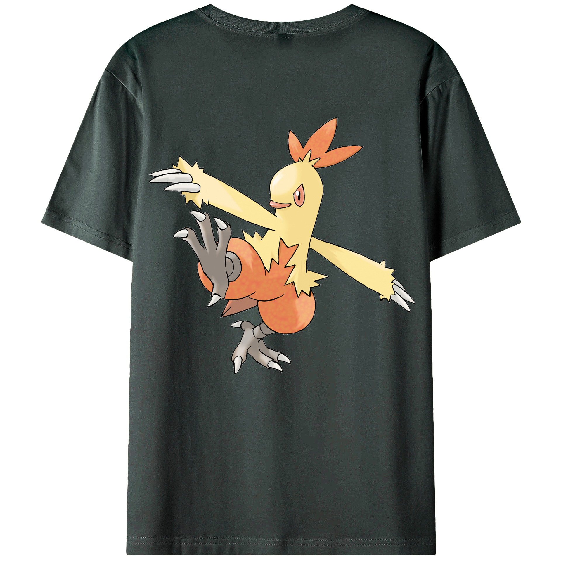 （画像用） ポケットモンスター Pokémon 綿100％ メンズ半袖Tシャツ（バックプリント） 通気性
